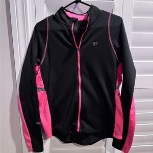 Pearl Izumi Women's Jacket in Black with Pink Accents